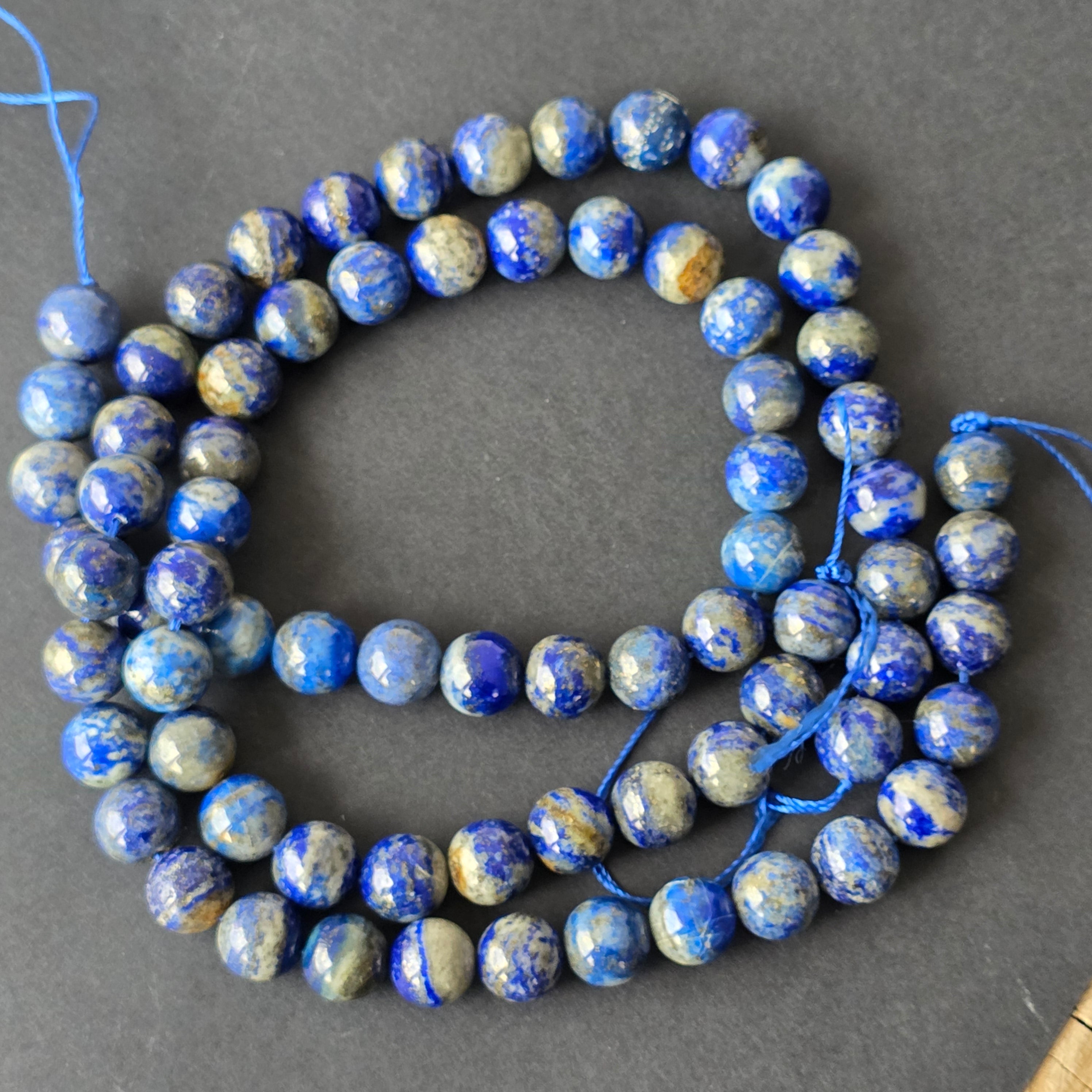 Sirag margele pietre semipretioase sfere LAPIS LAZULI