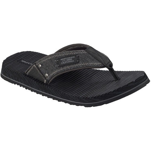 Slapi barbati Skechers Quill-sea Side 205719-BLK - poza 1
