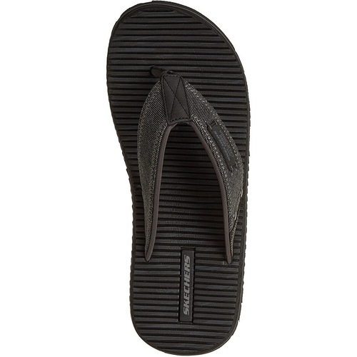 Slapi barbati Skechers Quill-sea Side 205719-BLK - poza 2