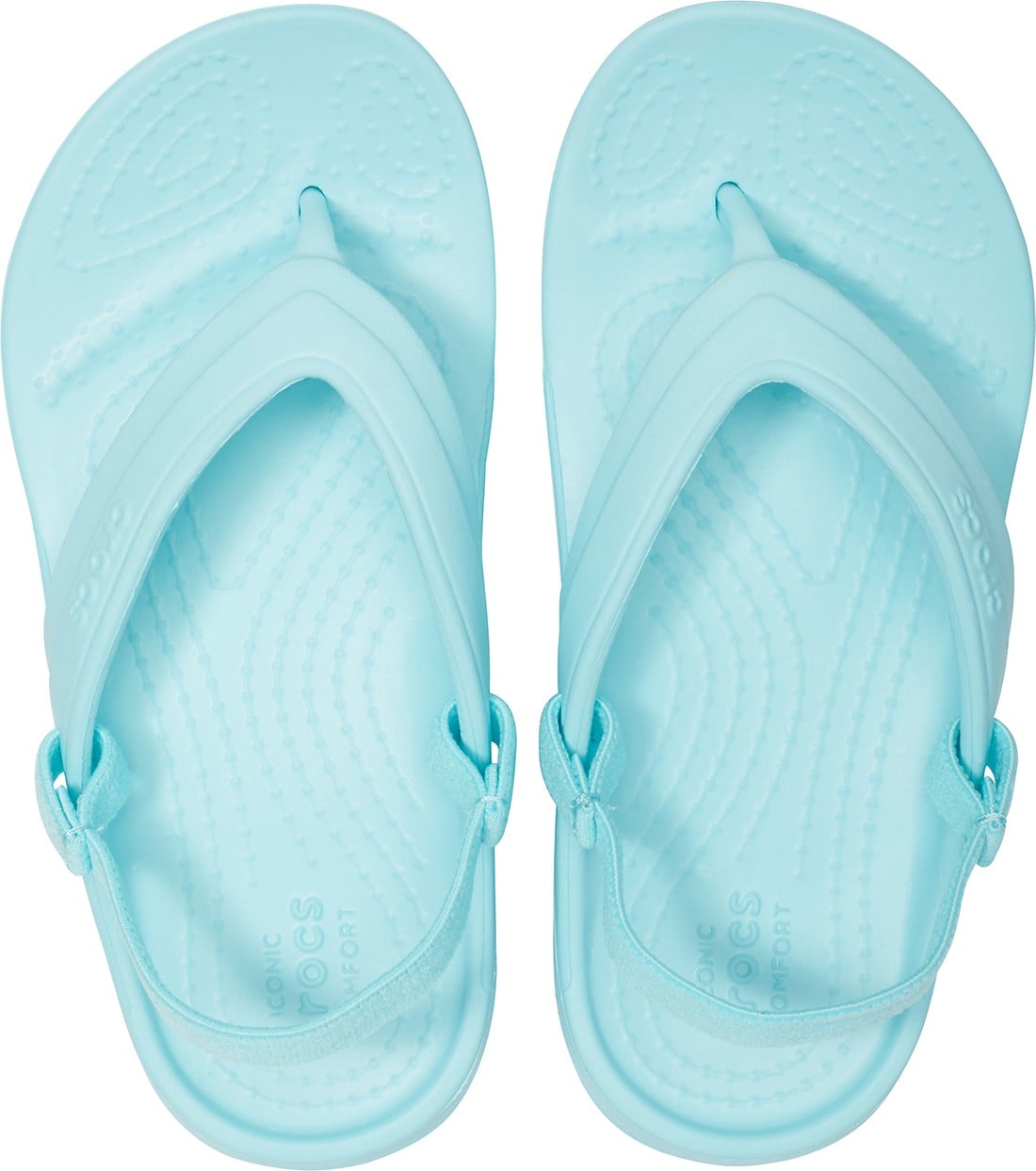 Slapi Crocs Classic Flip Kids Albastru deschis - Ice Blue - poza 2