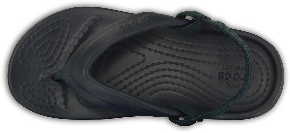 Slapi Crocs Classic Flip Kids Albastru - Navy - poza 3