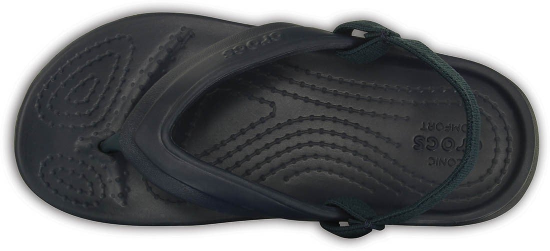 Slapi Crocs Classic Flip Kids Albastru - Navy - poza 3