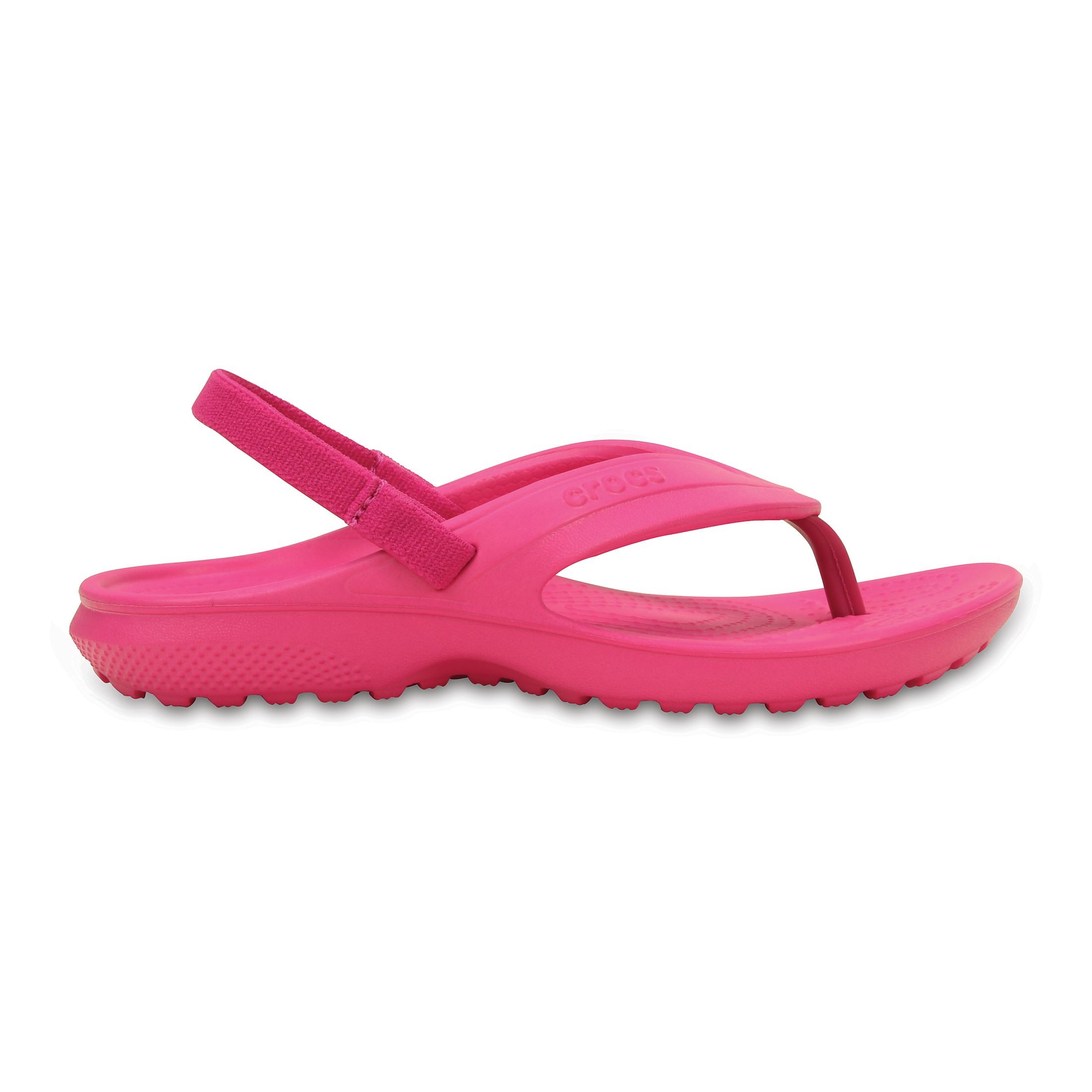 Slapi Crocs Classic Flip Kids Roz - Candy Pink - poza 1