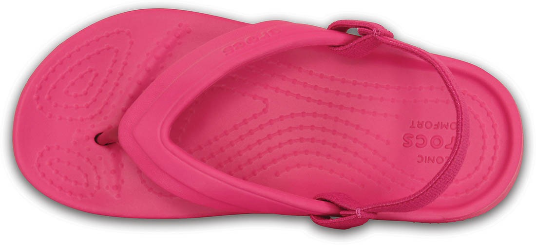 Slapi Crocs Classic Flip Kids Roz - Candy Pink - poza 3
