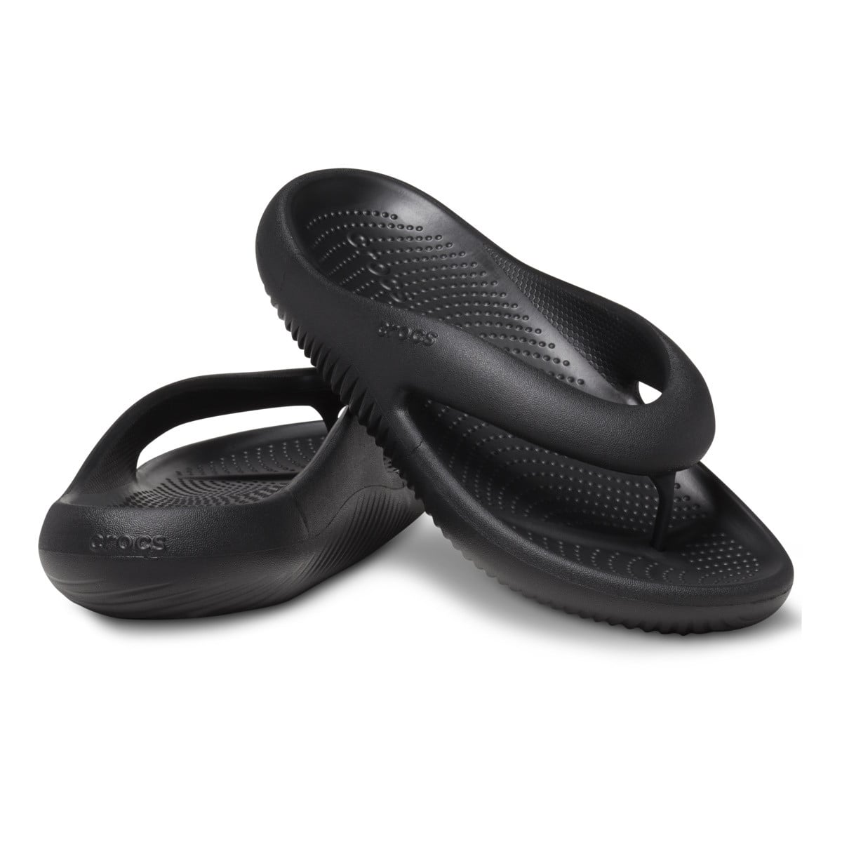 Șlapi Crocs Classic Mellow Flip Negru - Black - poza 4