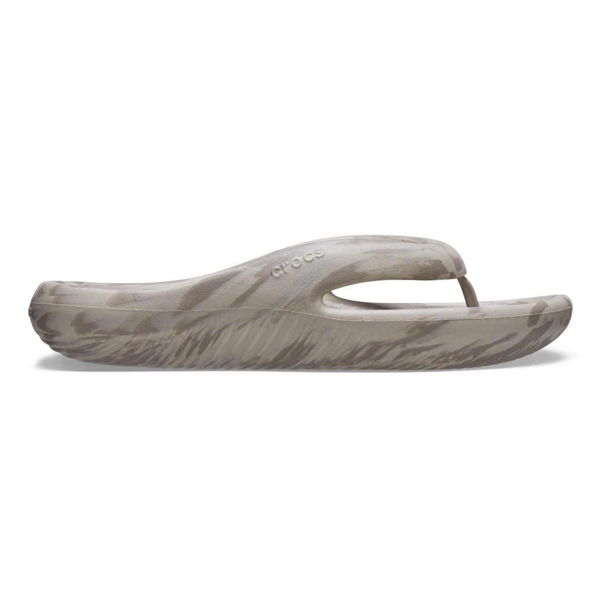 Șlapi Crocs Classic Mellow Marbled Flip Bej - Mushroom/Cobblestone - poza 1