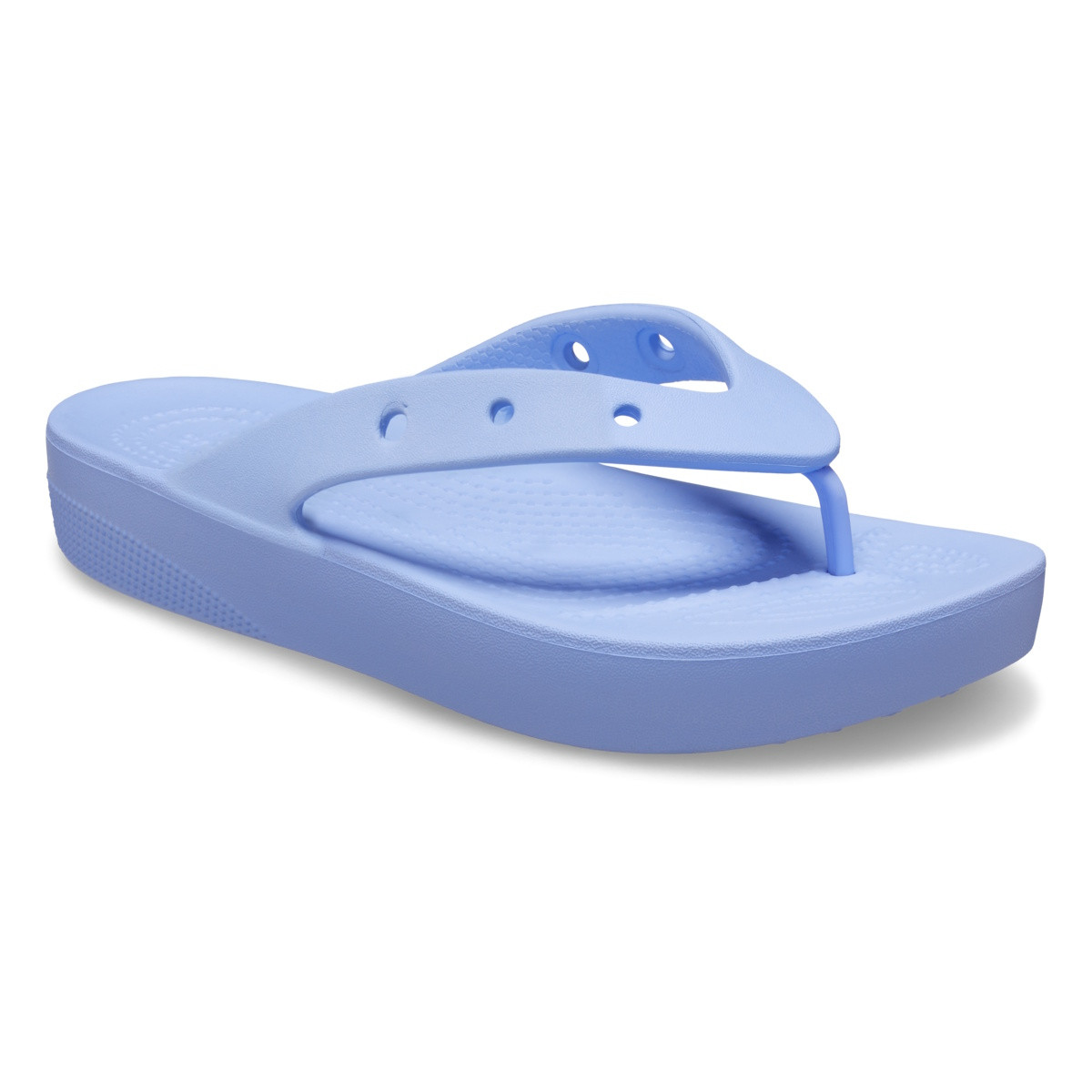 Slapi Crocs Classic Platform Flip Mov - Moon Jelly - poza 2