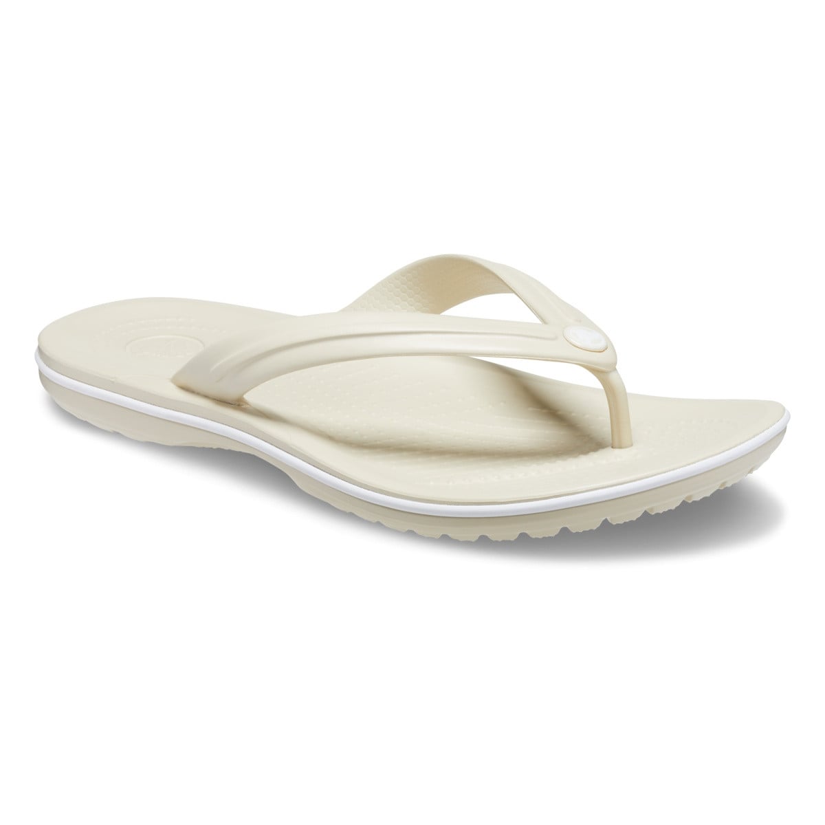 Slapi Crocs Crocband Flip Bej - Bone - poza 2