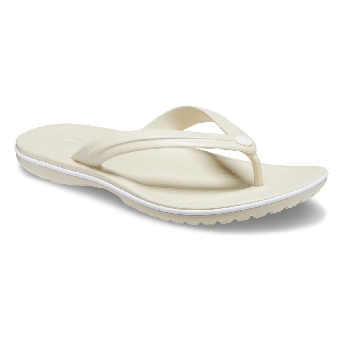 Slapi Crocs Crocband Flip Bej - Bone - poza 2