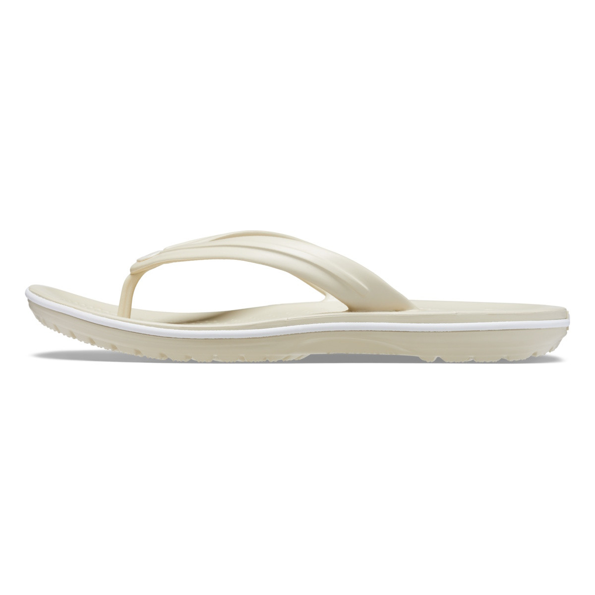 Slapi Crocs Crocband Flip Bej - Bone - poza 3