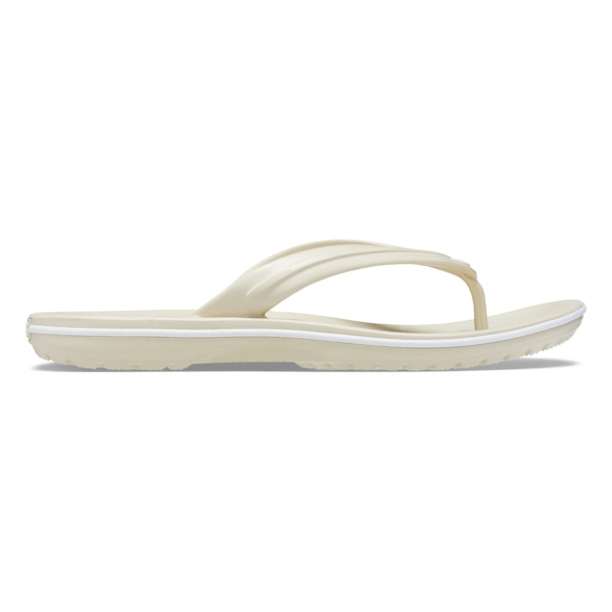 Slapi Crocs Crocband Flip Bej - Bone - poza 1