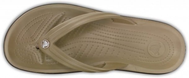 Slapi Crocs Crocband Flip Maro - Khaki - poza 2