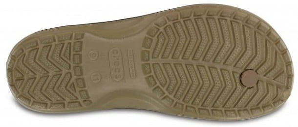 Slapi Crocs Crocband Flip Maro - Khaki - poza 4