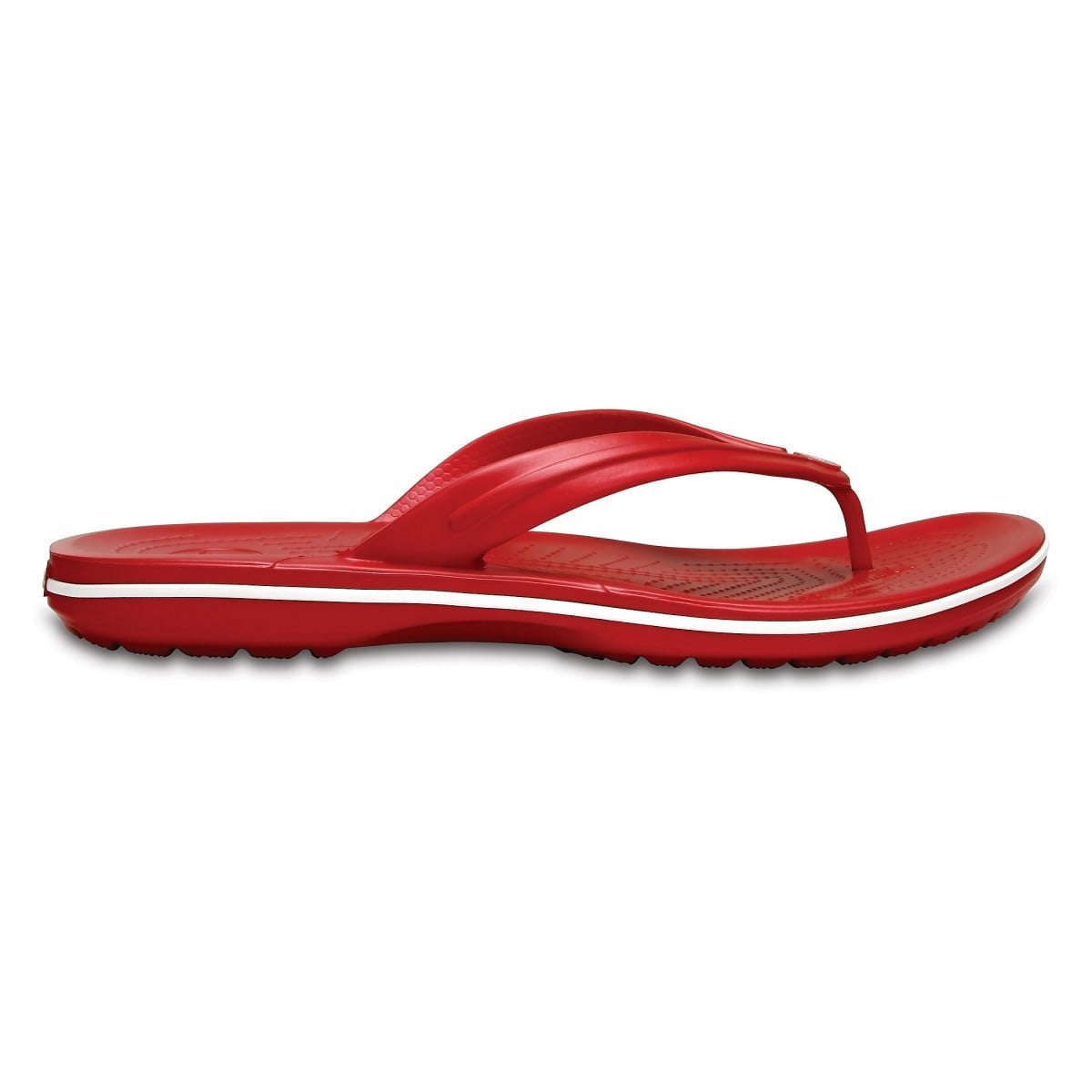 Slapi Crocs Crocband Flip Rosu - Pepper/White - poza 1