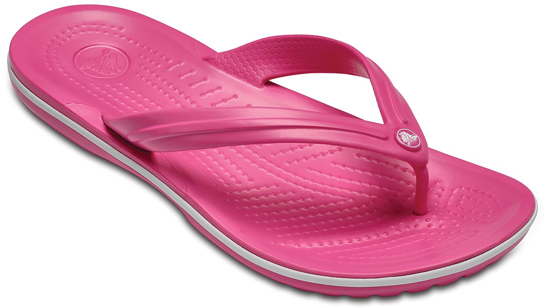 Slapi Crocs Crocband Flip Roz - Paradise Pink - poza 2