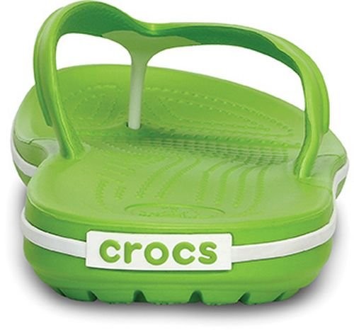 Slapi Crocs Crocband Flip Verde - Volt Green - poza 3