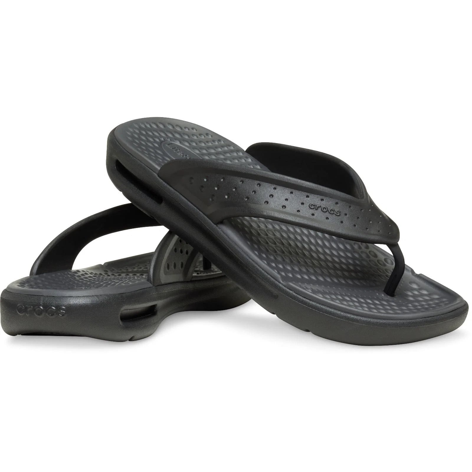 Șlapi Crocs In Motion Flip Negru - Black - poza 3