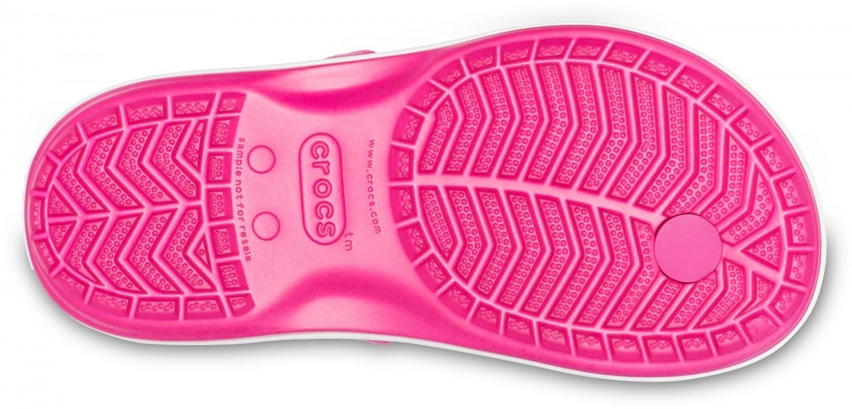 Slapi Crocs Kids' Crocband Strap Flip Roz - Candy Pink - poza 3