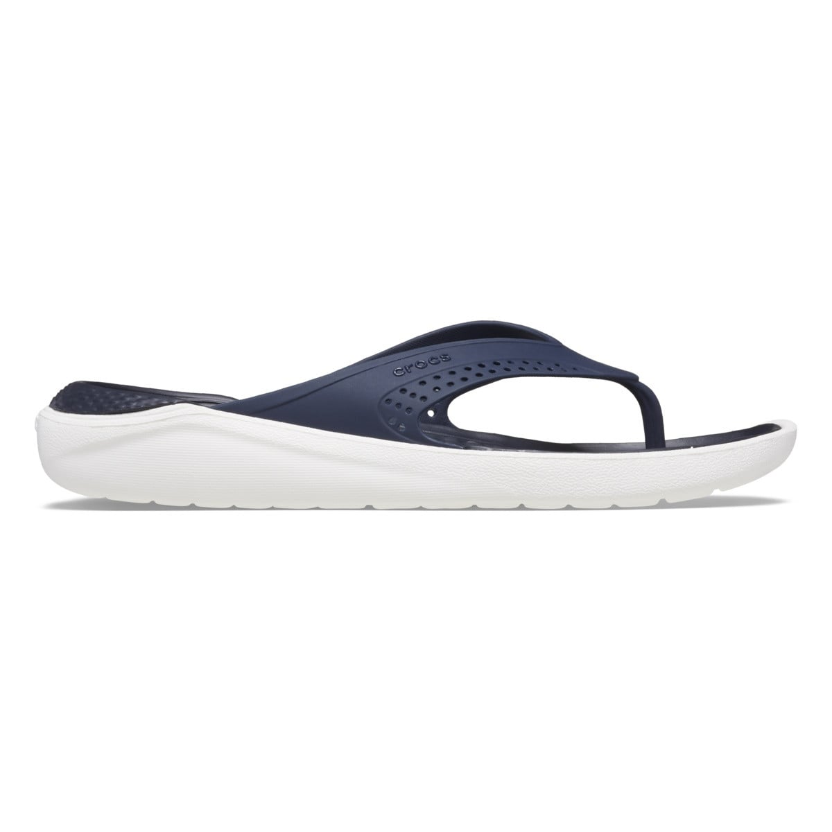Slapi Crocs LiteRide Flip Albastru - Navy - poza 1
