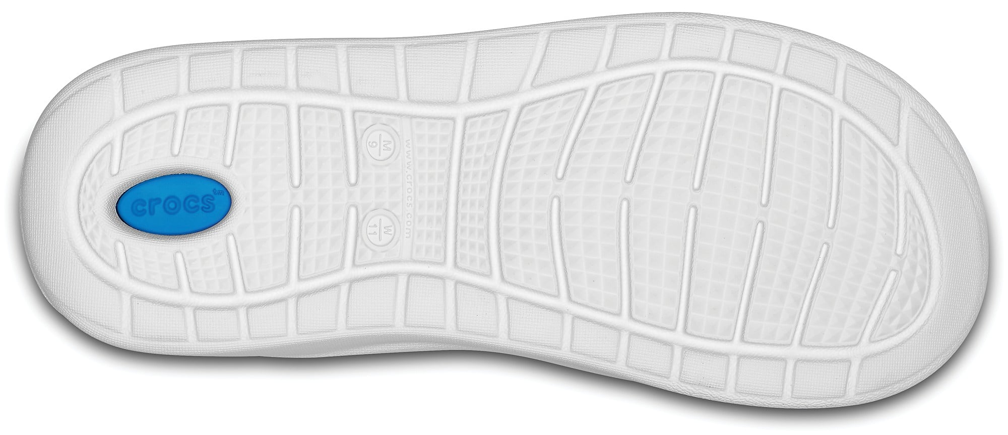 Slapi Crocs LiteRide Flip Albastru - Navy/White - poza 4