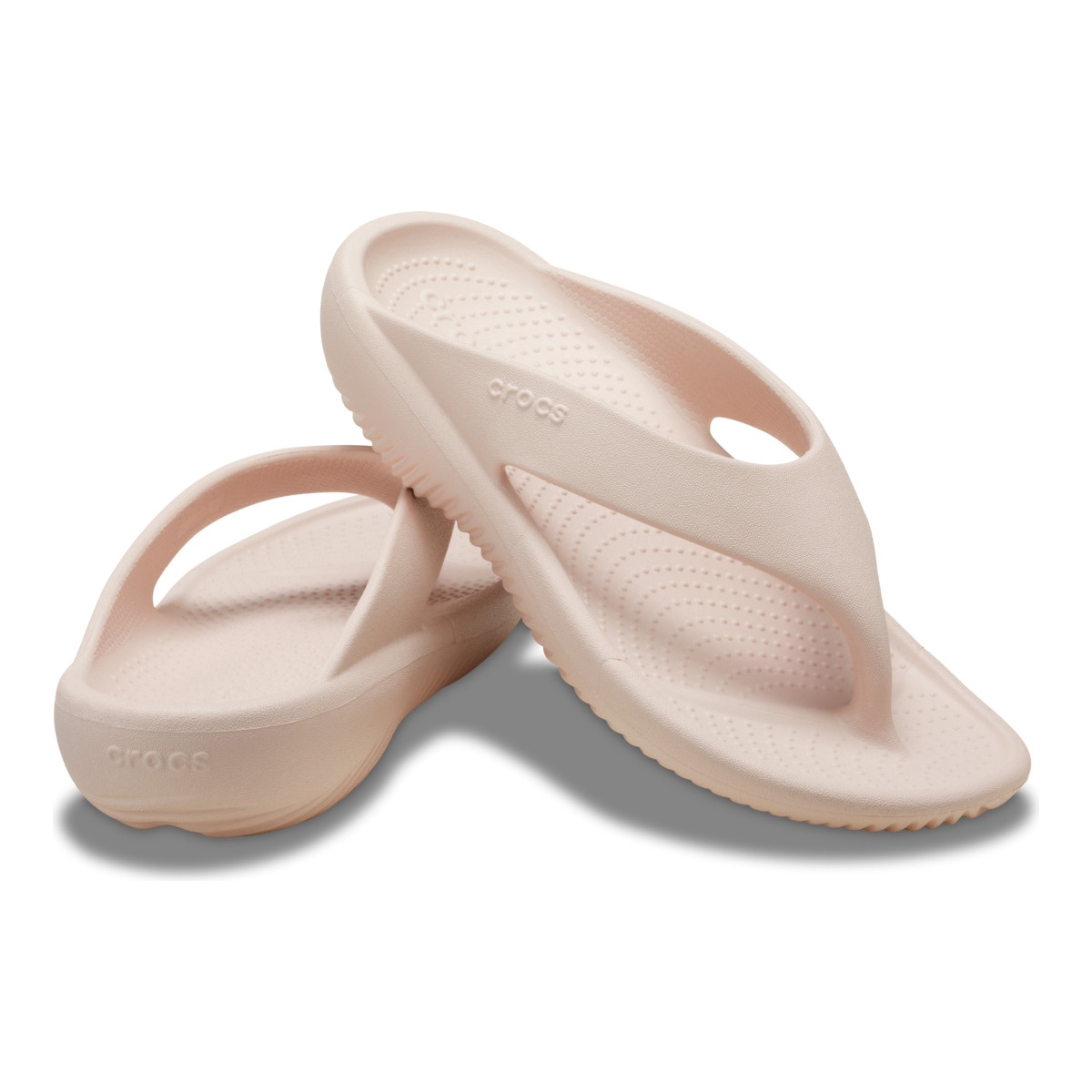 Slapi Crocs Mellow Recovery Flip Roz - Quartz - poza 4
