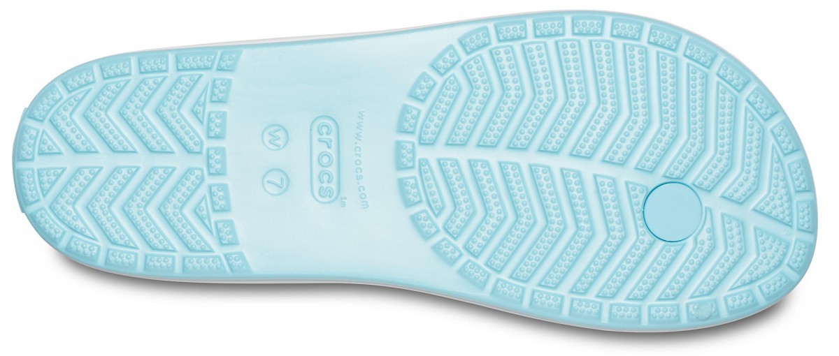 Slapi Crocs Women's Crocband Flip Albastru deschis - Ice Blue - poza 4