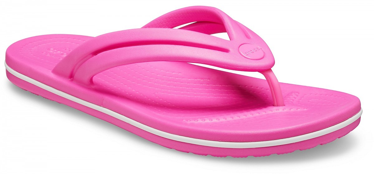 Slapi Crocs Women's Crocband Flip Roz - Electric Pink - poza 2