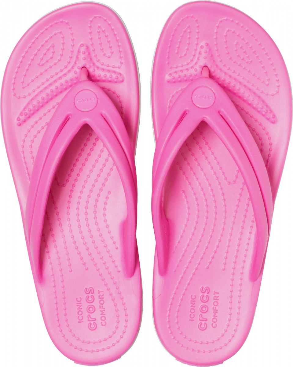 Slapi Crocs Women's Crocband Flip Roz - Electric Pink - poza 3