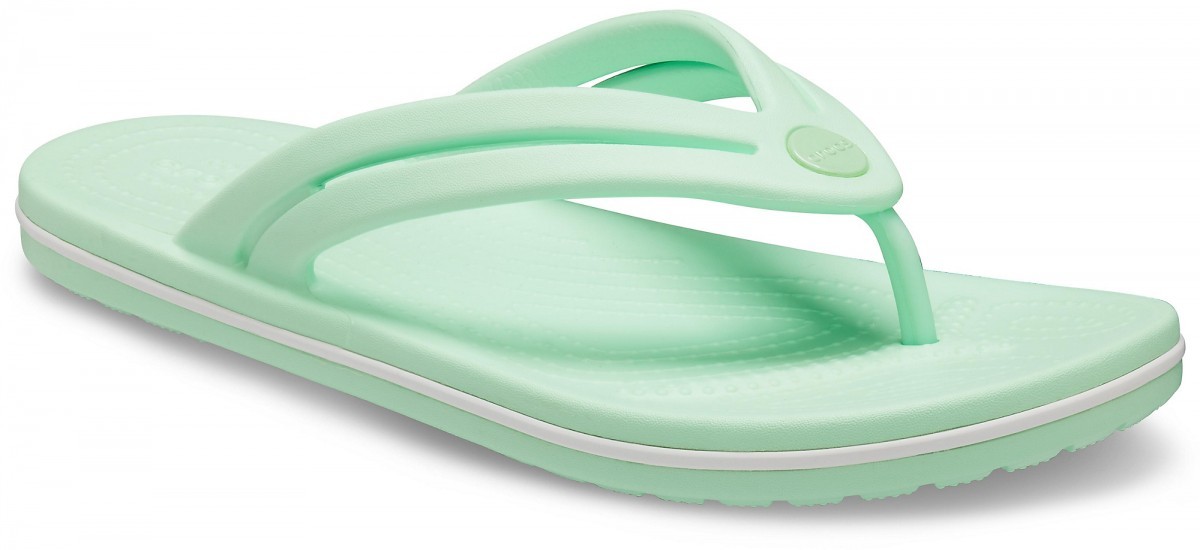 Slapi Crocs Women's Crocband Flip Verde - Neo Mint - poza 2