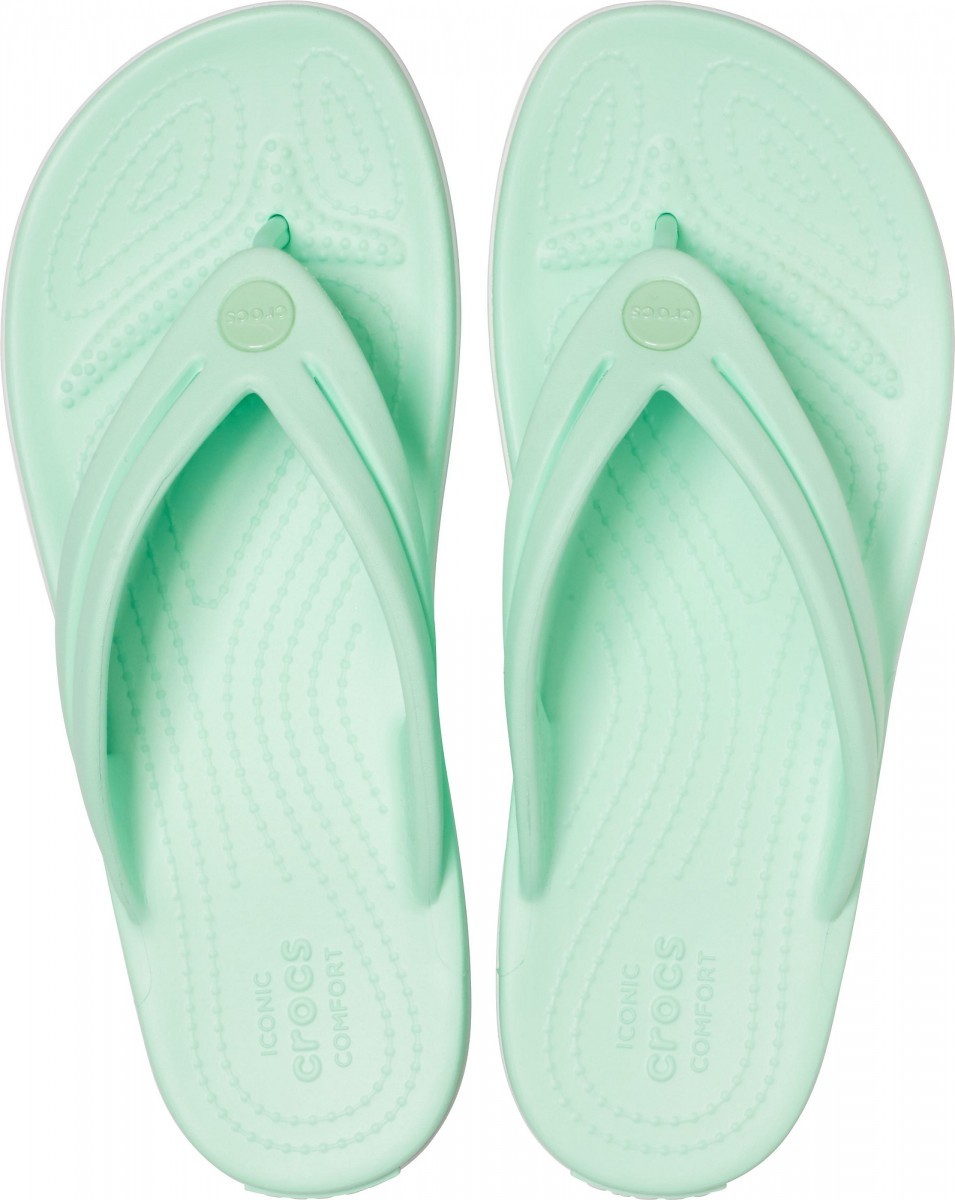 Slapi Crocs Women's Crocband Flip Verde - Neo Mint - poza 3