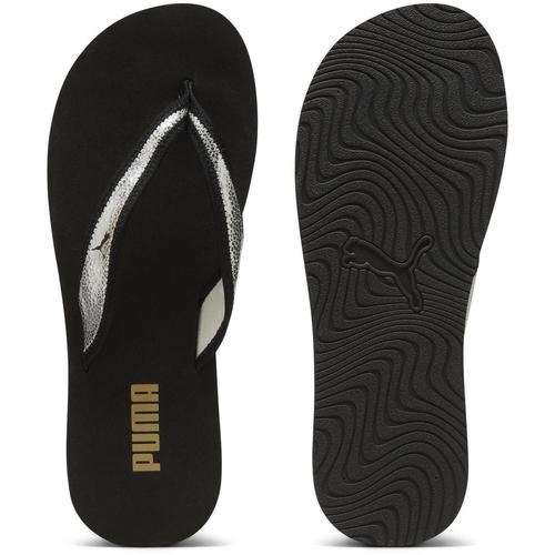 Slapi femei Puma Sandy Flip Metallic Shine 39542602 - poza 2