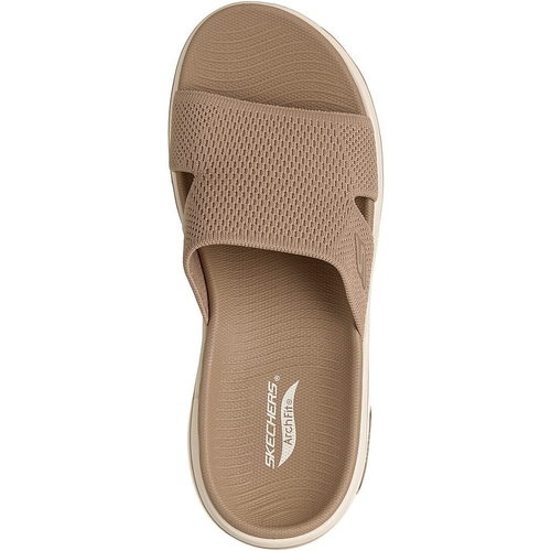 Slapi femei Skechers Go Walk Arch Fit 20 - 140865-TAN - poza 2