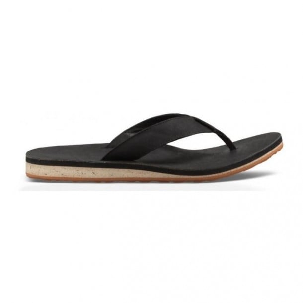 Slapi Teva Classic Flip Premium Leather Negru - Black - poza 1