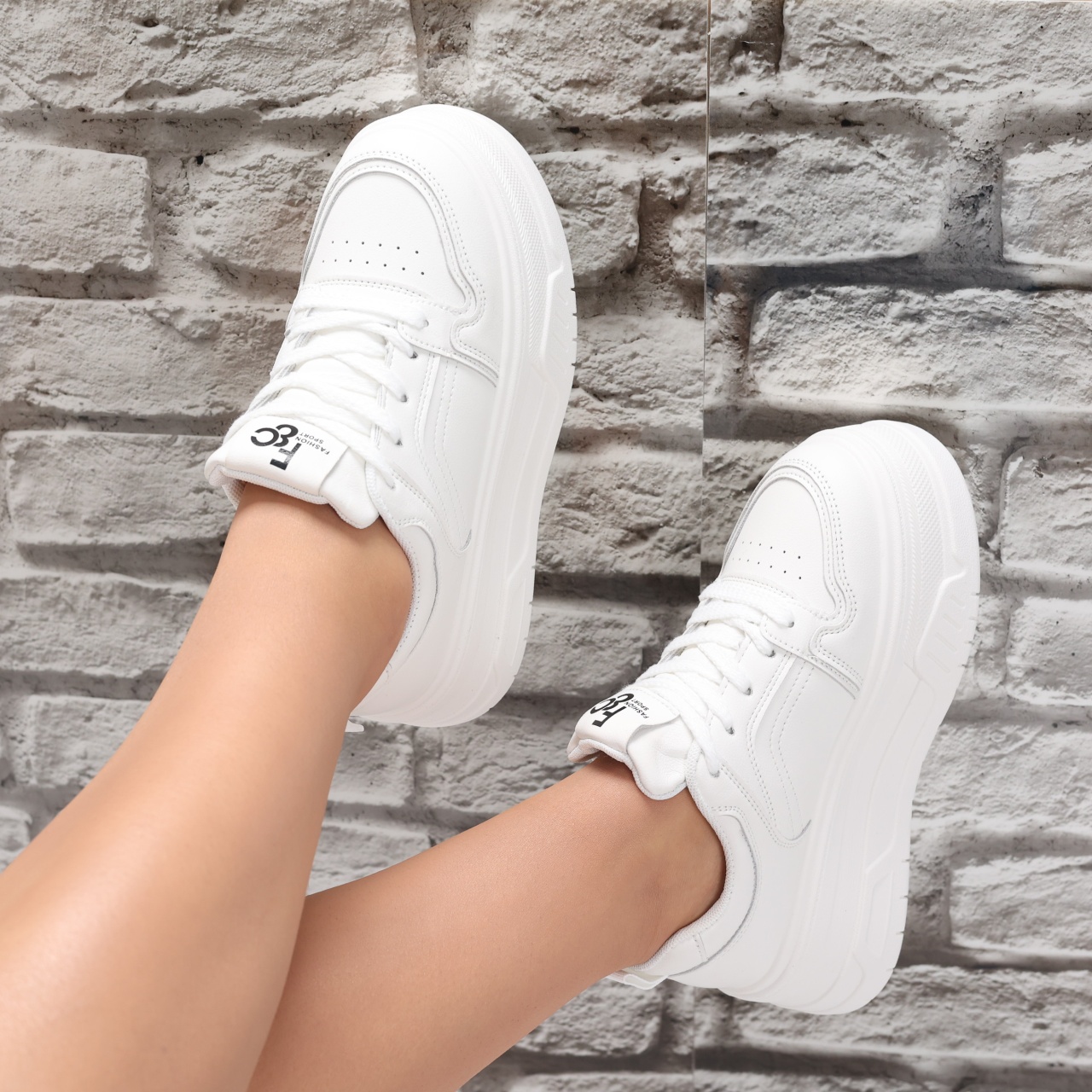 Sneakers dama Albi din Piele Ecologica Devel - poza 2