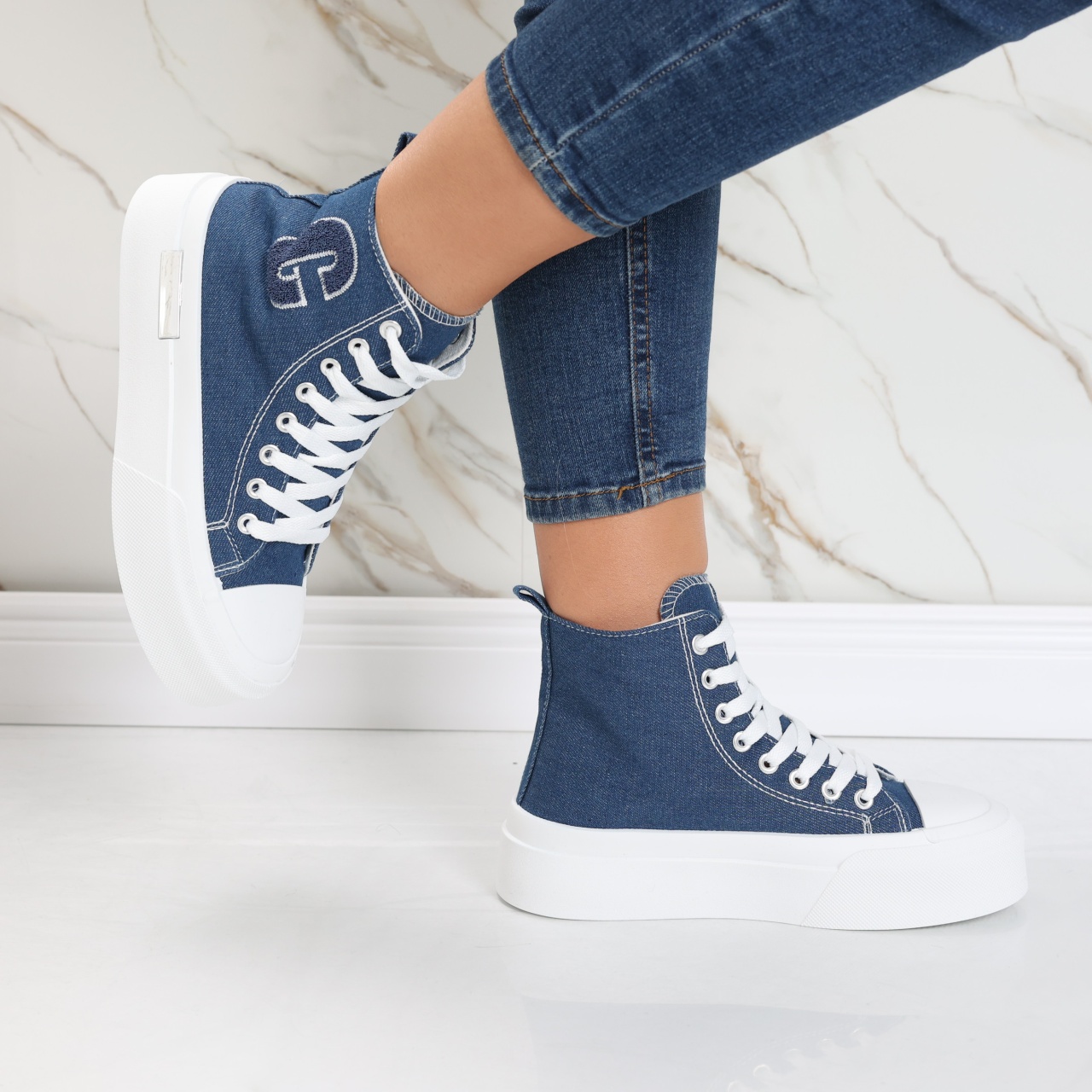 Sneakers dama bluemarin din textil Aylin - poza 1