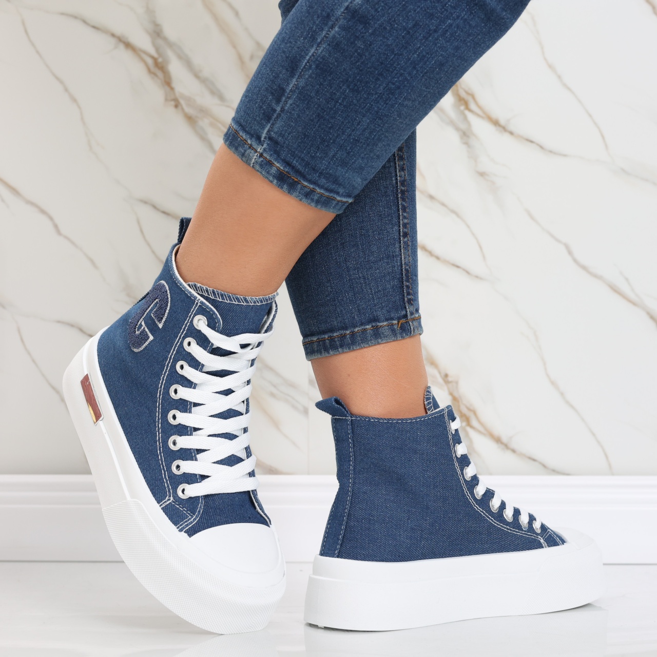Sneakers dama bluemarin din textil Aylin - poza 2
