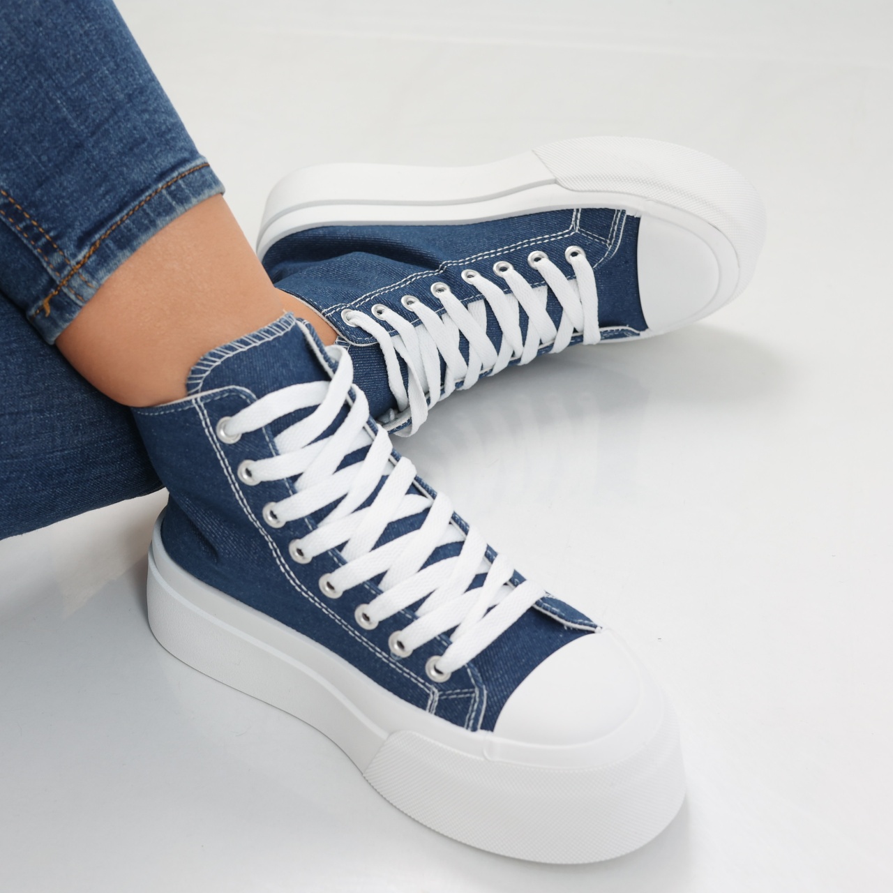 Sneakers dama bluemarin din textil Aylin - poza 5