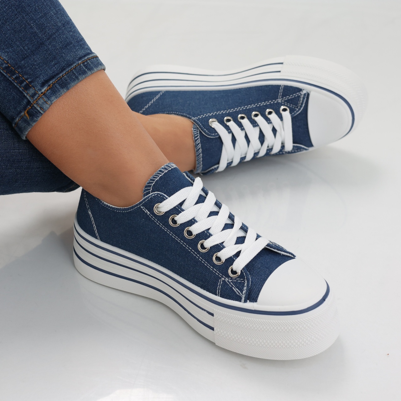 Sneakers dama bluemarin din textil Elsie - poza 4