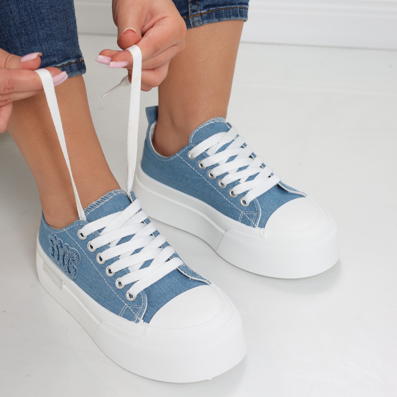 Sneakers dama blumarin din textil Carrie - poza 1