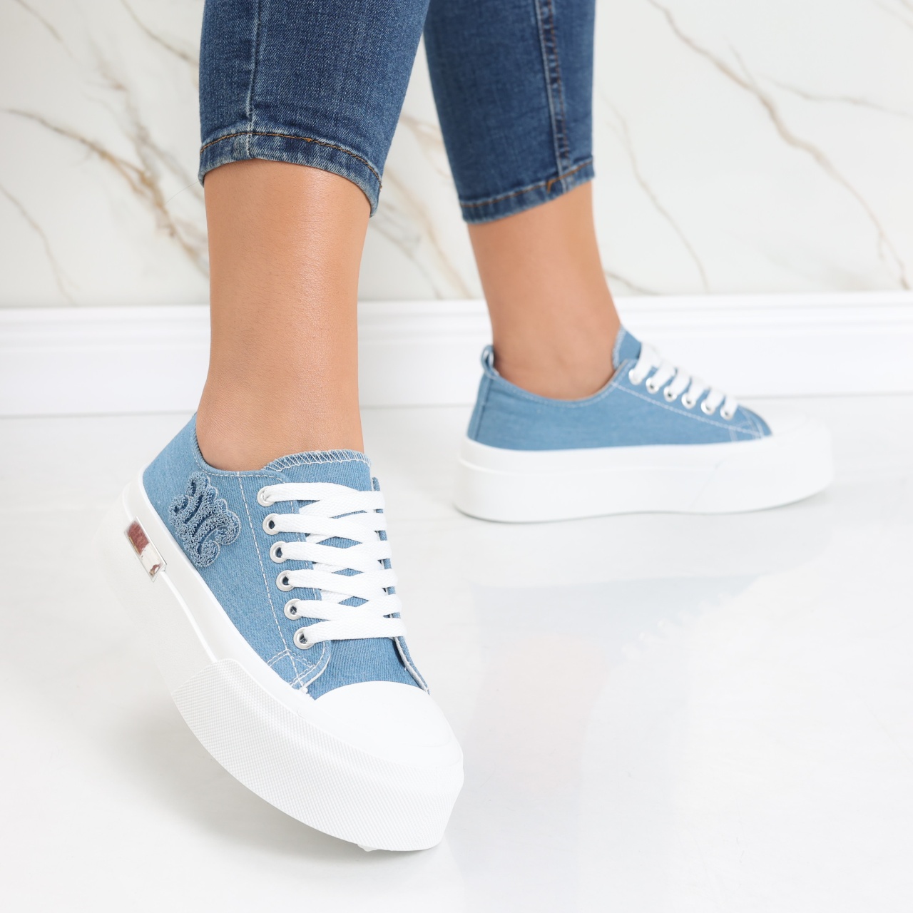 Sneakers dama blumarin din textil Carrie - poza 2