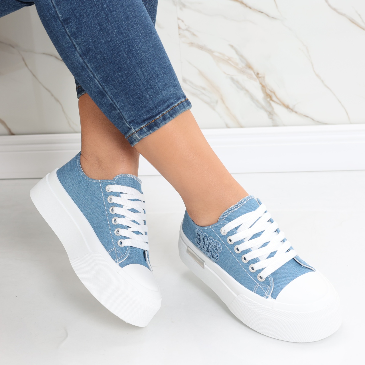 Sneakers dama blumarin din textil Carrie - poza 3