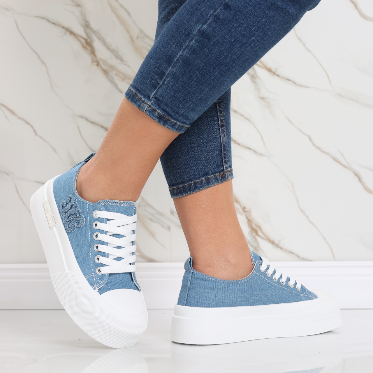 Sneakers dama blumarin din textil Carrie - poza 4