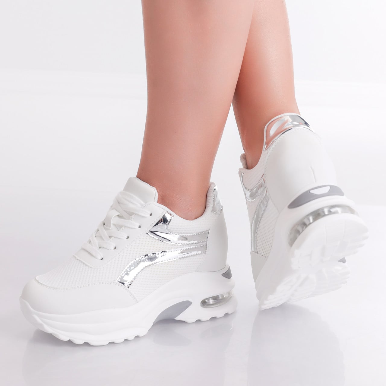 Sneakers dama cu platforma Albi din Textil Darlin - poza 4