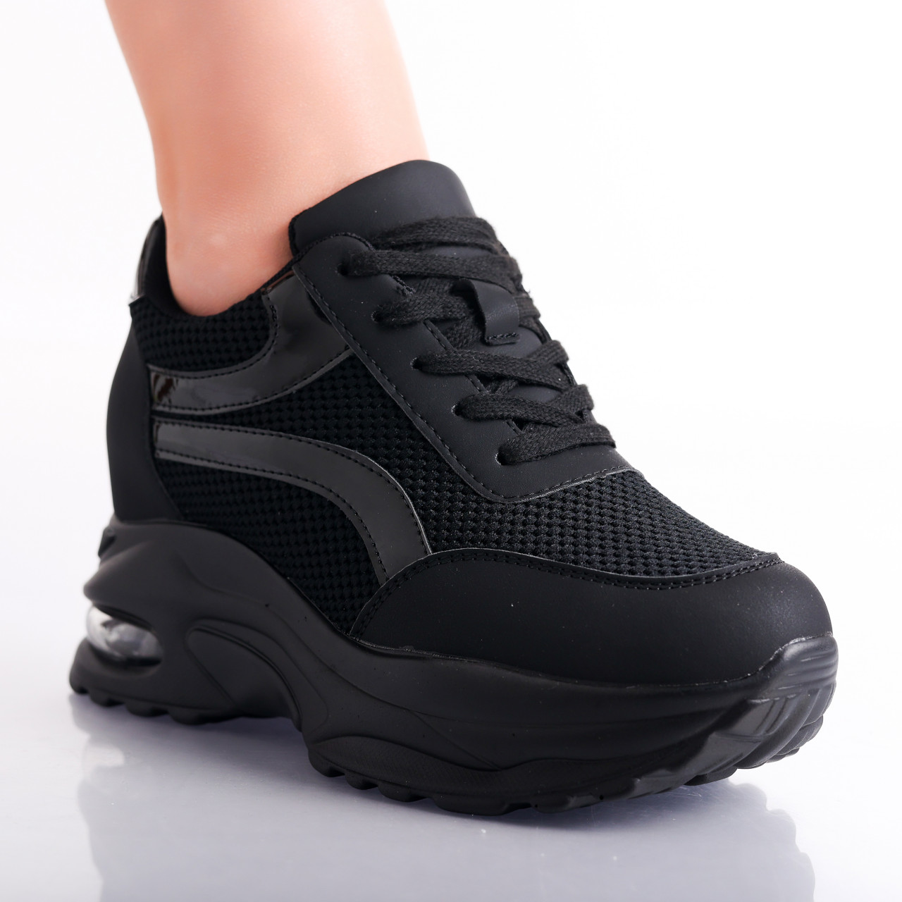 Sneakers dama cu platforma Negri din Textil Darlin - poza 2