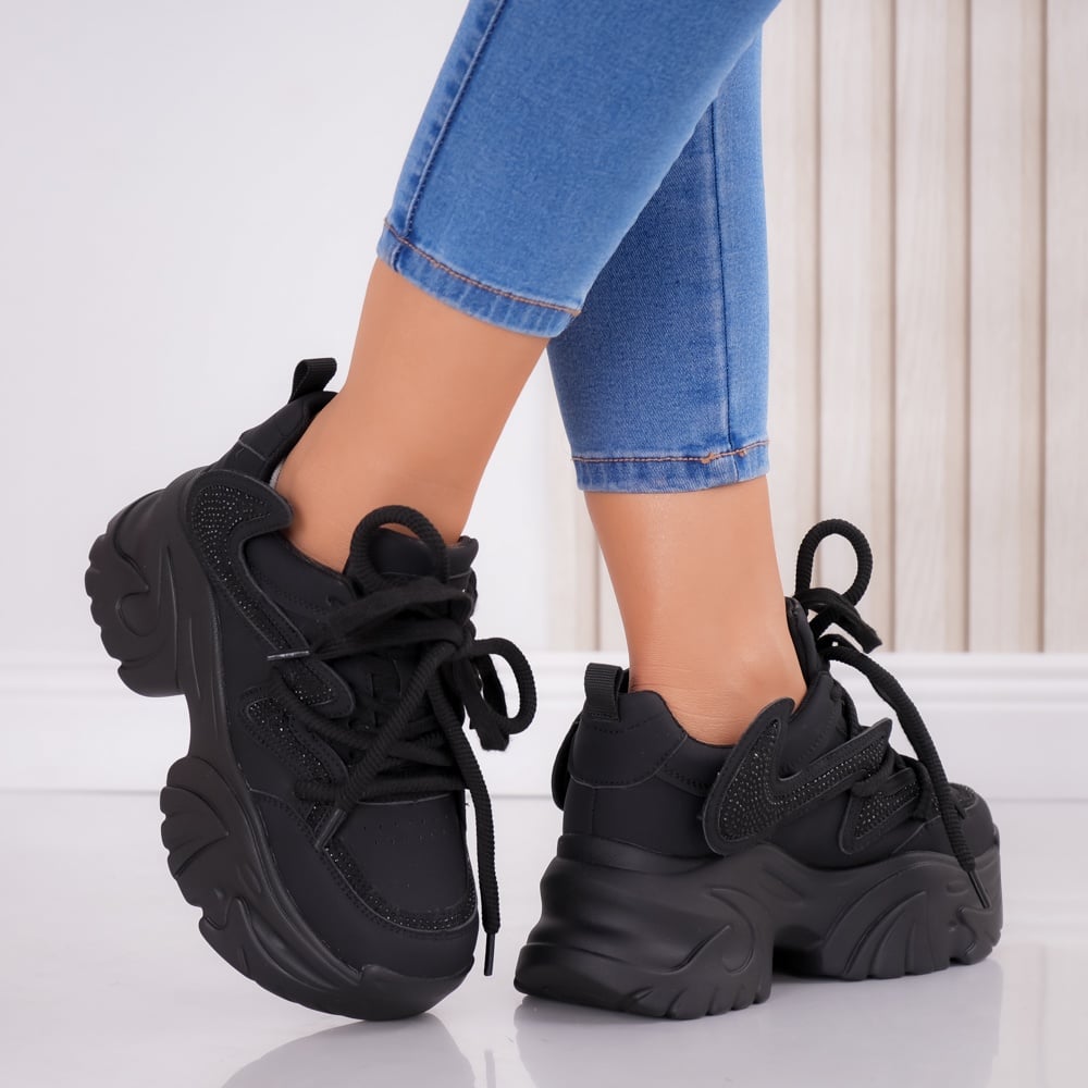 Sneakers dama cu platforma Nrgri din Piele Ecologica Nisya - poza 1