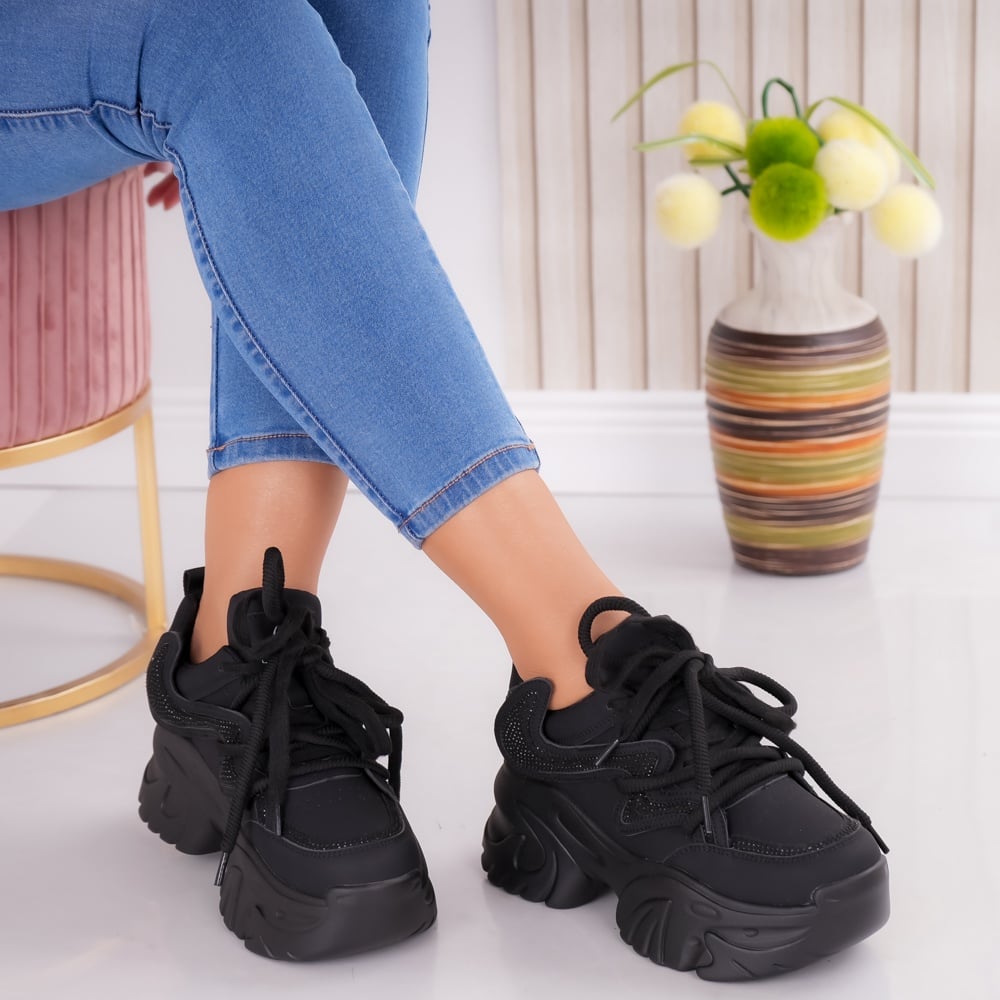 Sneakers dama cu platforma Nrgri din Piele Ecologica Nisya - poza 2