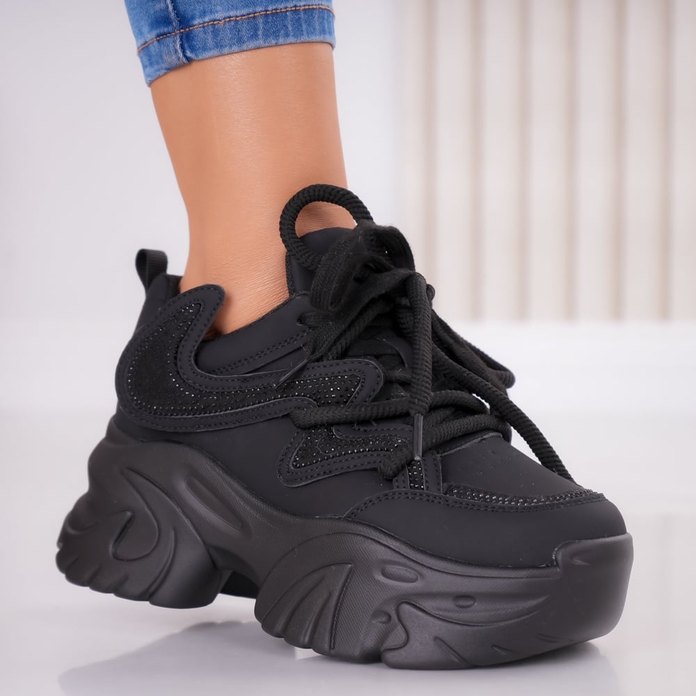 Sneakers dama cu platforma Nrgri din Piele Ecologica Nisya - poza 4
