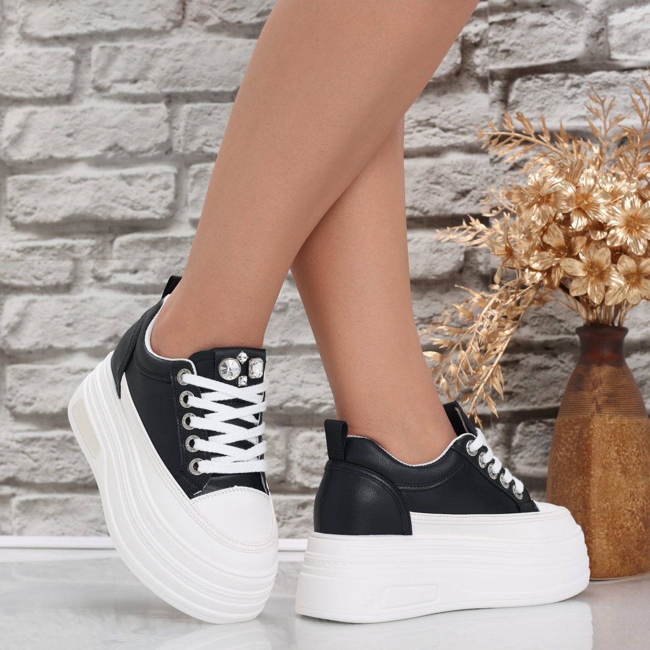 Sneakers dama Negri din Piele Ecologica Atrel - poza 3