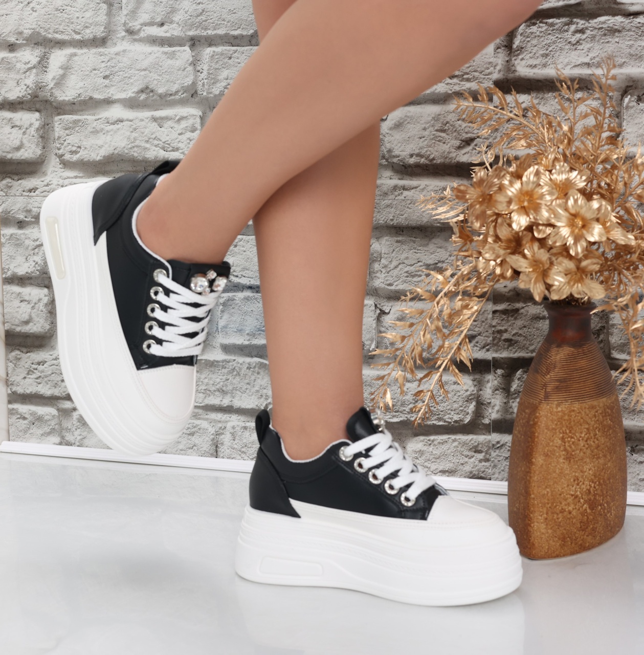 Sneakers dama Negri din Piele Ecologica Atrel - poza 5