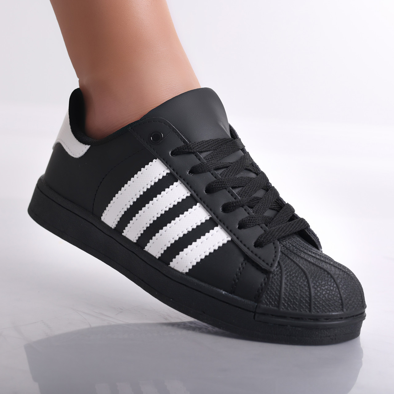 Sneakers dama Negri din Piele Ecologica Azalia - poza 1